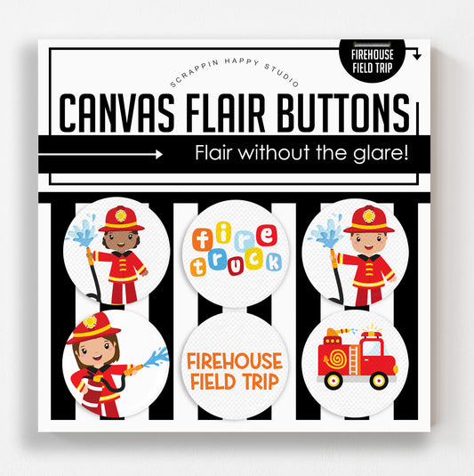 FireHouse Field Trip Flair Buttons