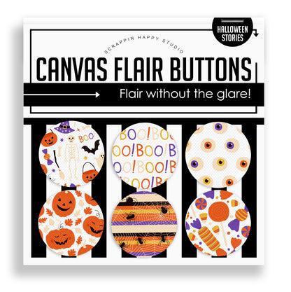 Halloween Stories Flair Buttons