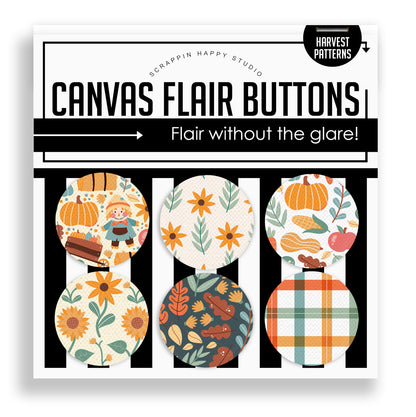 Autumn Patterns Flair Buttons