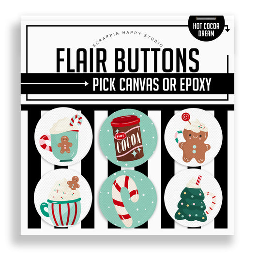 Hot Cocoa Dream Flair Buttons