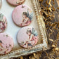 Vintage Pink Fairy Canvas Flair Buttons