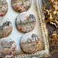 Vintage Country Farm Canvas Flair Buttons