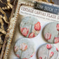 Vintage Spring Tulips Canvas Flair Buttons