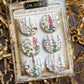 Vintage Wild Flower Canvas Flair Buttons