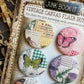 Vintage Bright Butterfly Canvas Flair Buttons