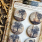 Vintage Farm Tree Canvas Flair Buttons