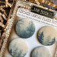 Vintage Forest Trees Canvas Flair Buttons