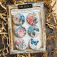 Vintage Shabby Rose Garden Canvas Flair Buttons