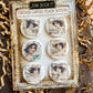 Vintage Beach Lady Canvas Flair Buttons