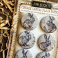 Vintage Bunny Canvas Flair Buttons