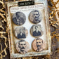 Vintage Man Canvas Flair Buttons