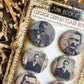 Vintage Man Canvas Flair Buttons