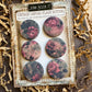 Vintage Rustic Rose Canvas Flair Buttons