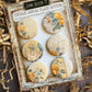 Vintage Yellow Florals Canvas Flair Buttons