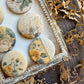 Vintage Yellow Florals Canvas Flair Buttons