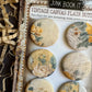 Vintage Yellow Florals Canvas Flair Buttons