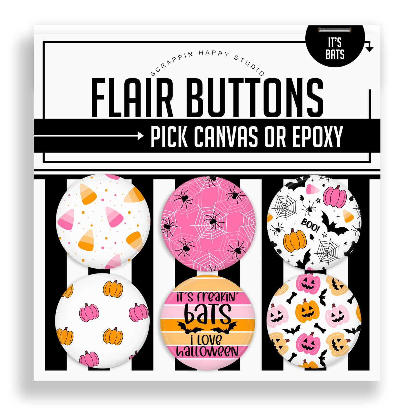 It's Bats Flair Buttons