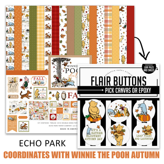 Leaf Piles And Smiles Flair Buttons