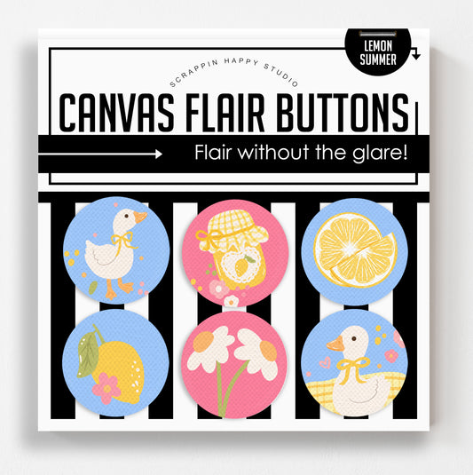 Lemon Summer Flair Buttons