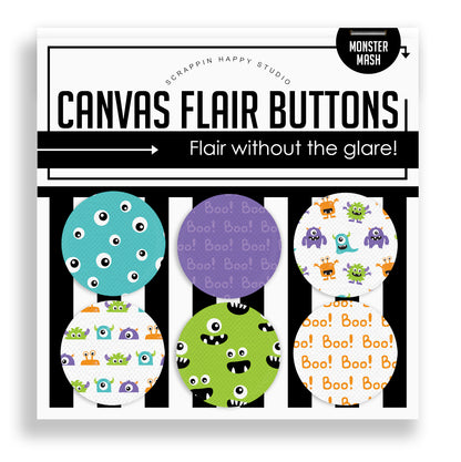 Monster Mash Flair Buttons