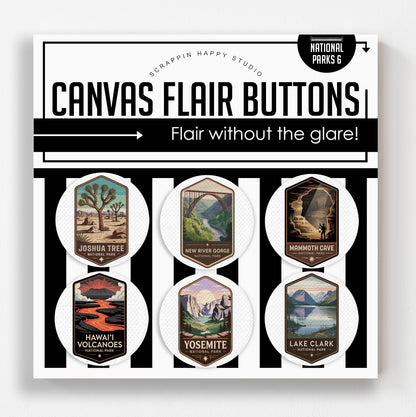 65 National Parks Bundle Canvas Flair Buttons