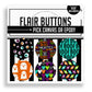 Neon Halloween Flair Buttons