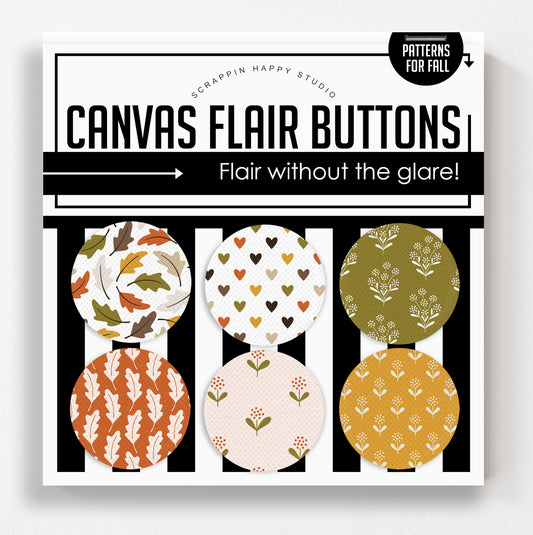 Patterns For Fall Canvas Flair Buttons