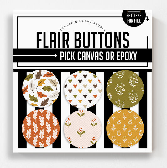 Patterns For Fall Flair Buttons