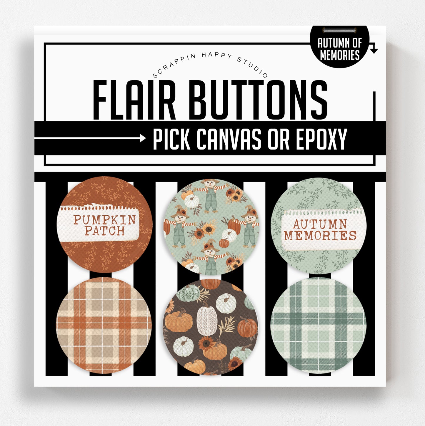 Autumn Memories Flair Buttons