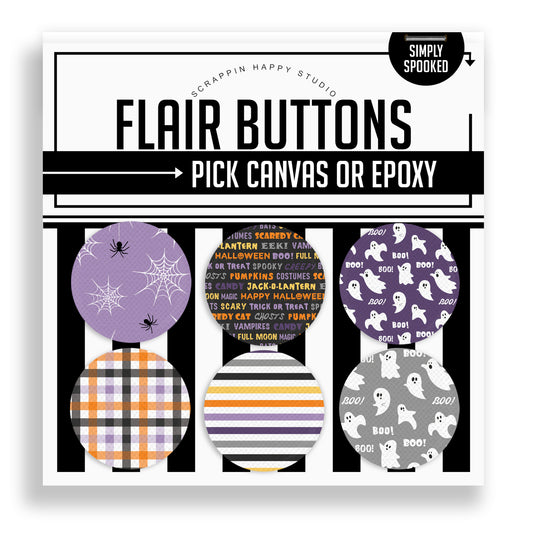 Simply Spooked Flair Buttons