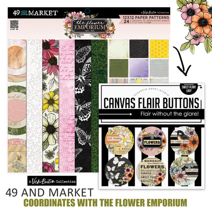 Sweet Plant Lady Canvas Flair Buttons