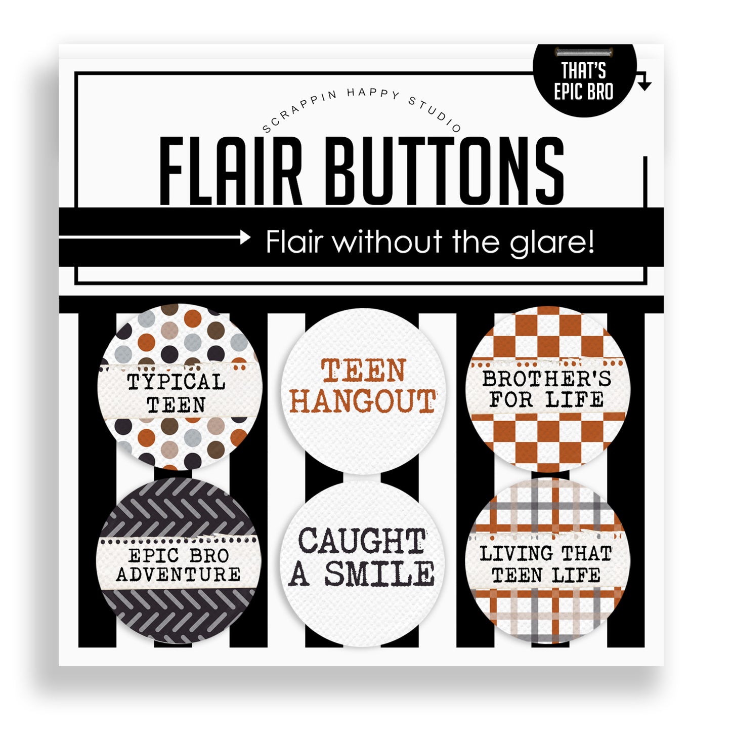 That's Epic Bro Flair Buttons
