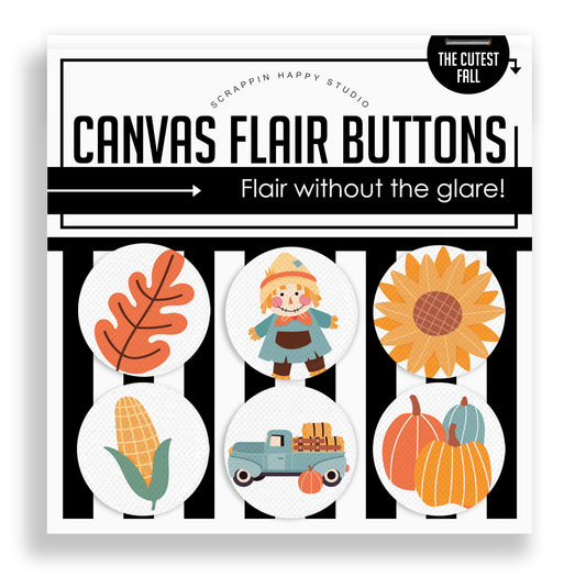 The Cutest Fall Canvas Flair Buttons