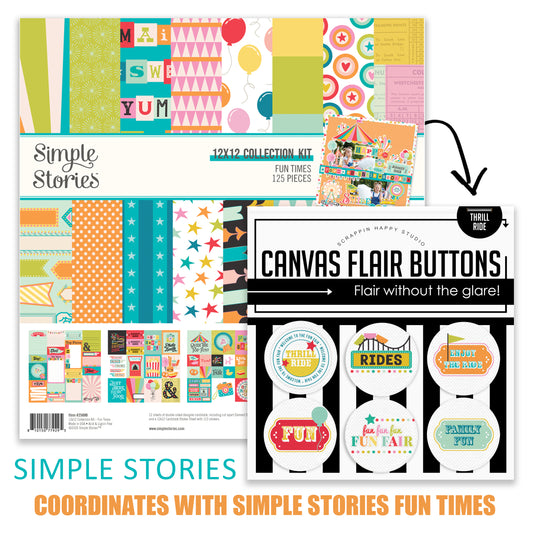 Thrill Ride Flair Buttons