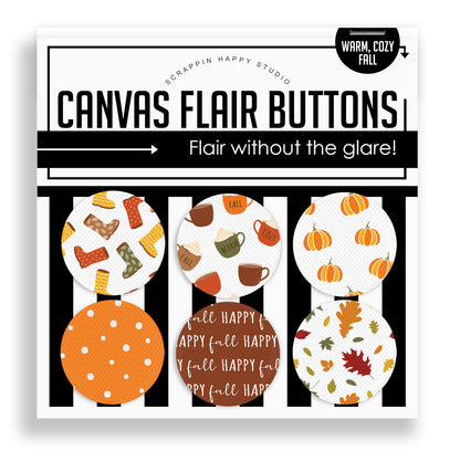 Warm Cozy, Fall Flair Buttons