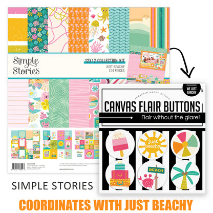 We Just Beachy Flair Buttons