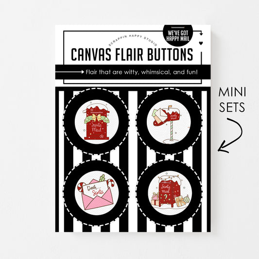 We've Got Happy Mail Canvas Flair Buttons