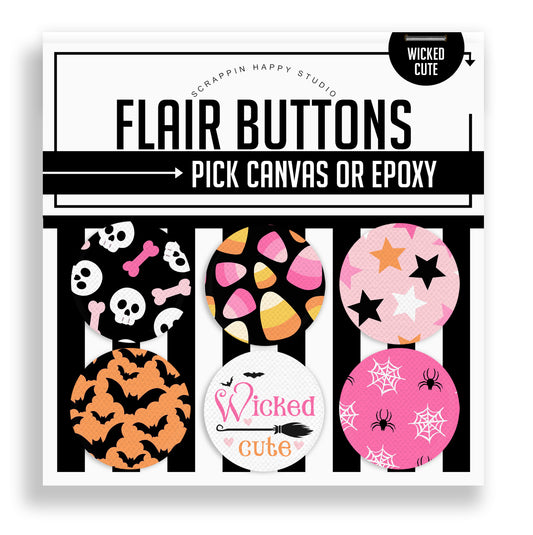Wicked Cute Flair Buttons