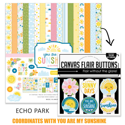 You Are My Sunshine Canvas Flair Buttons