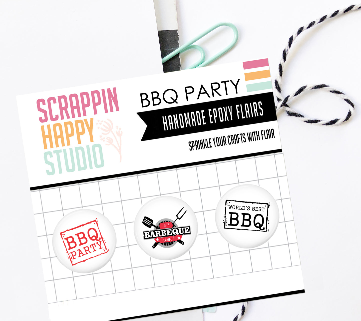 BBQ Party Epoxy Flair