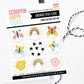 Butterflies And Rainbows Epoxy Flair