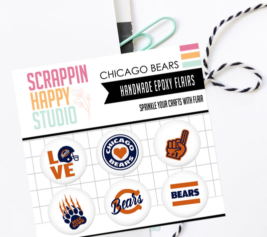 Chicago Bears Epoxy Flair