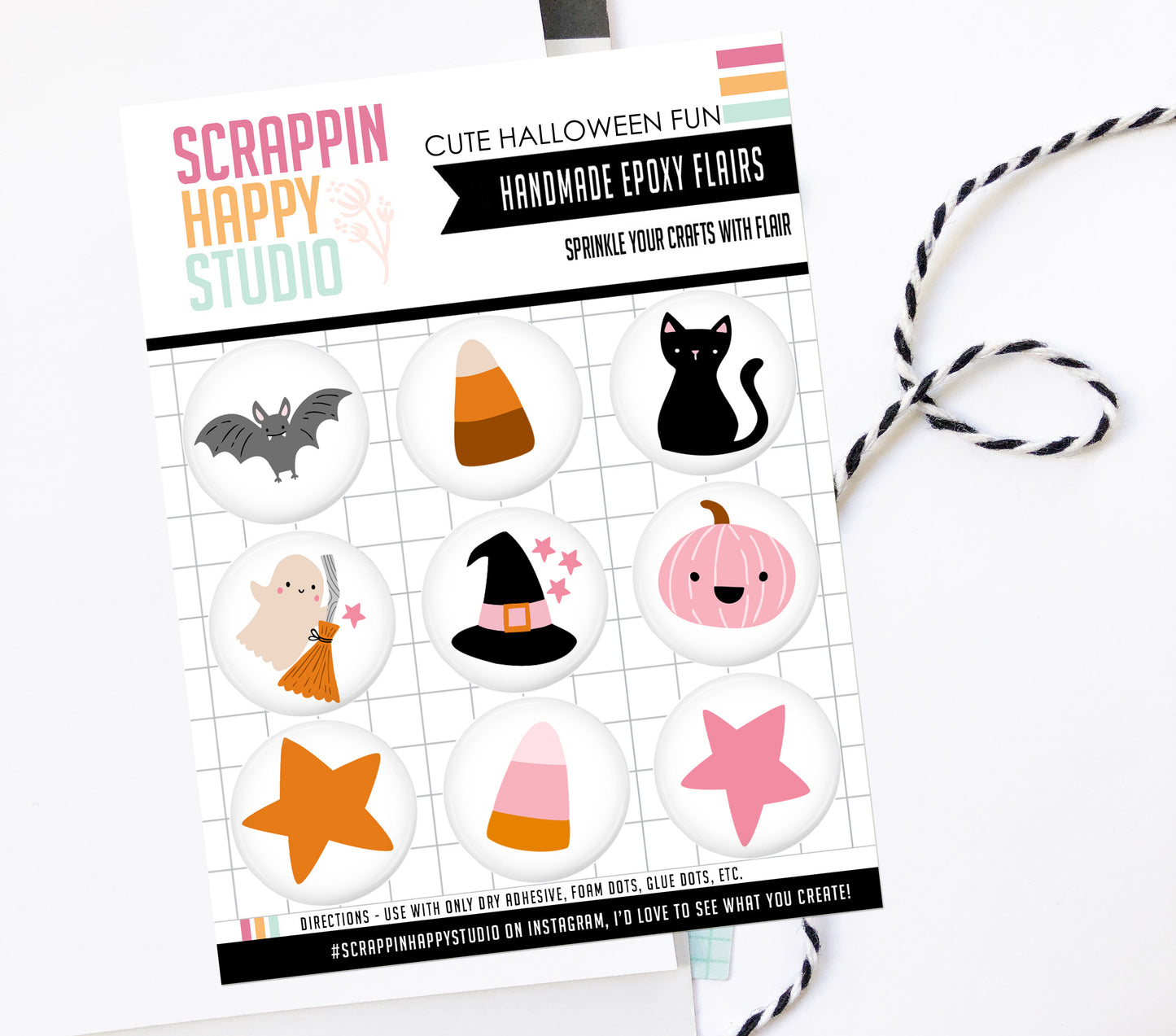 Cute Halloween Fun Epoxy Flair