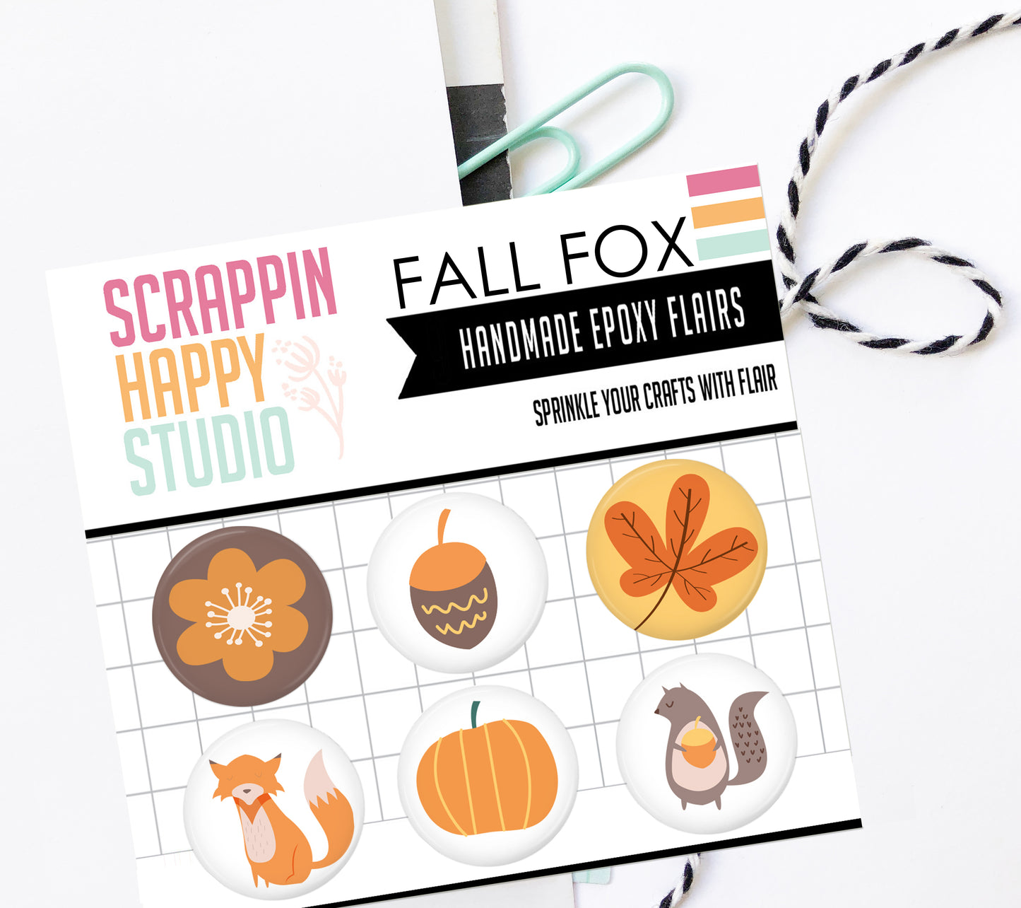 Fall Fox Epoxy Flair