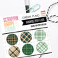 Green Plaid Epoxy Flair