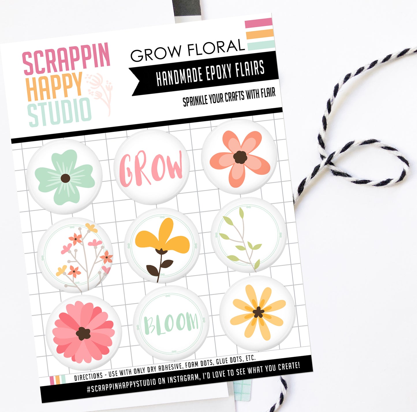 Grow Floral Epoxy Flair
