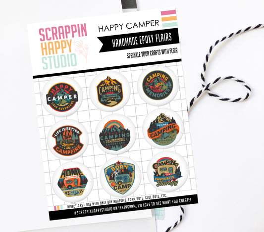 Happy Camper Epoxy Flair