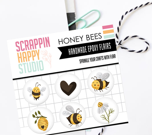Honey Bees Epoxy Flair