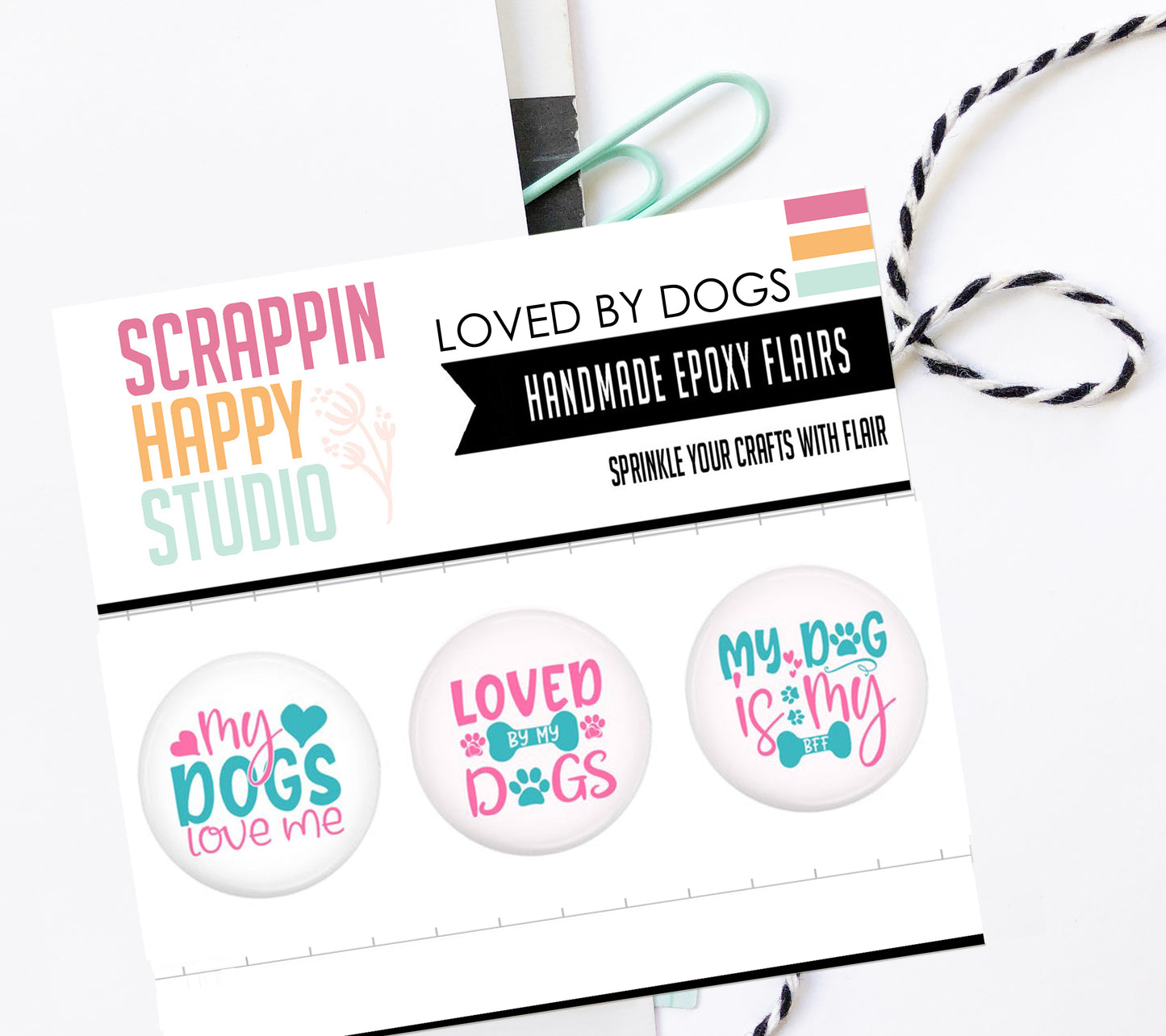 Loved By Dogs Epoxy Flair