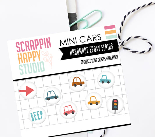 Mini Cars Epoxy Flair